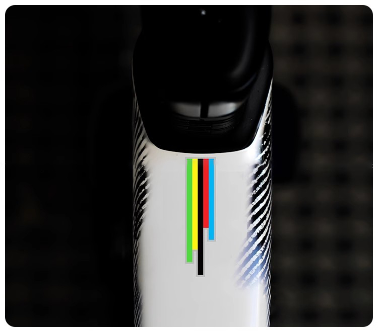 Mountain Biking Uci - 自転車レースグラフィックステッカー UCI ロードマウンテンバイク用 アッパーチューブスタンドパイプ フロントフォークライザーデカール 防水
