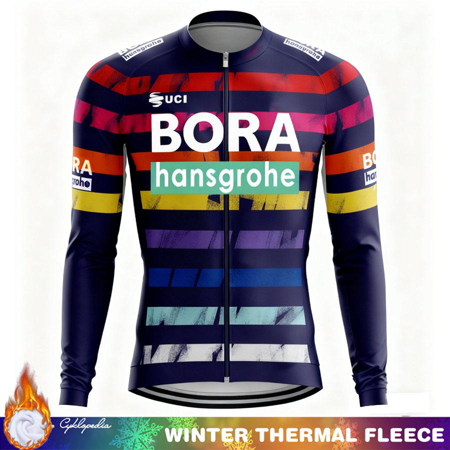 Mountain Biking Uci - 自転車冬サイクリングジャージ男性サーマルフリース UCI BORA マウンテンバイク服男性 Termal メンズ服レトロメンズサイクリング