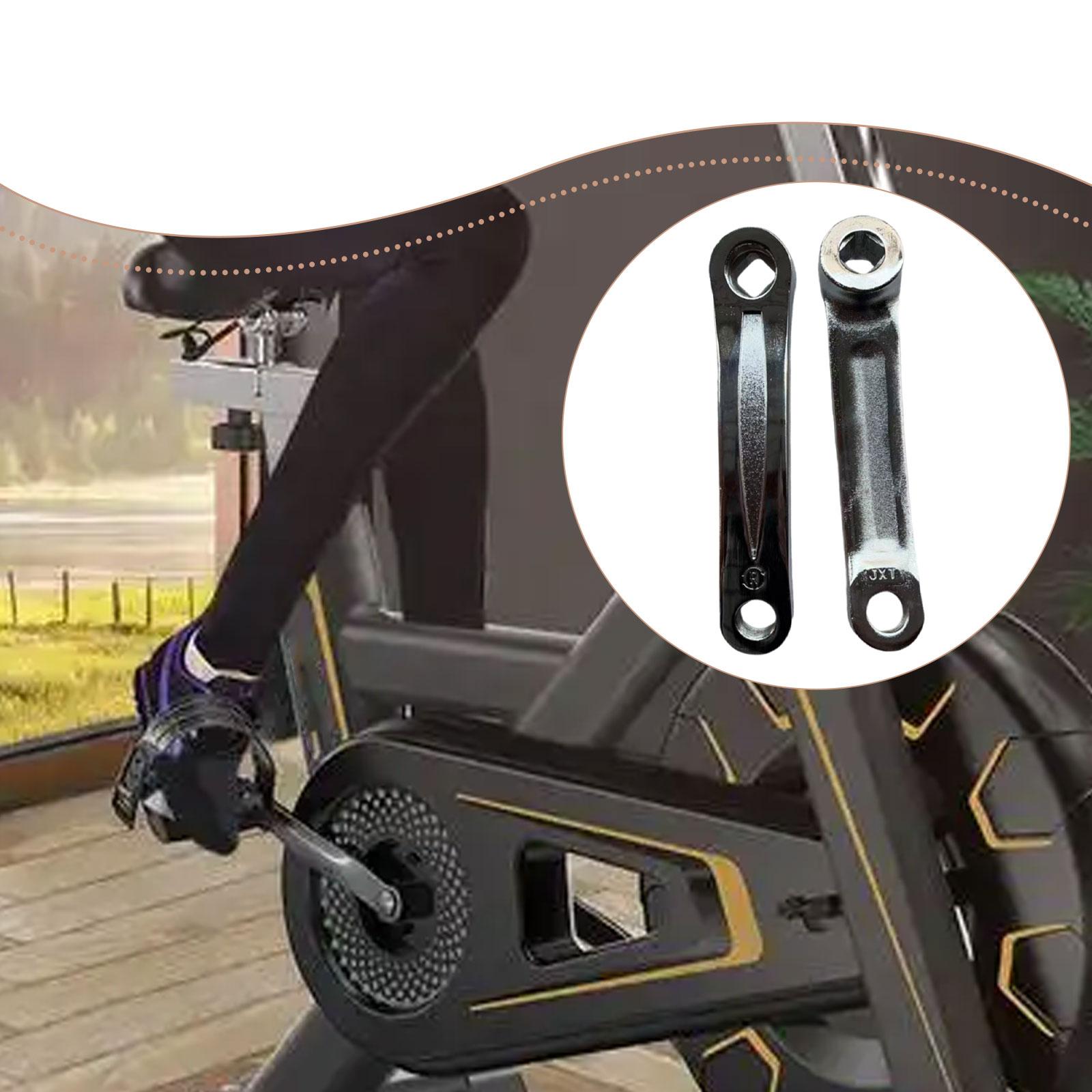 Mountain Biking Essentials - 自転車クランクアーム鉄製交換用クランクセット屋内フィットネスサイクリング機器修理用の必須部品