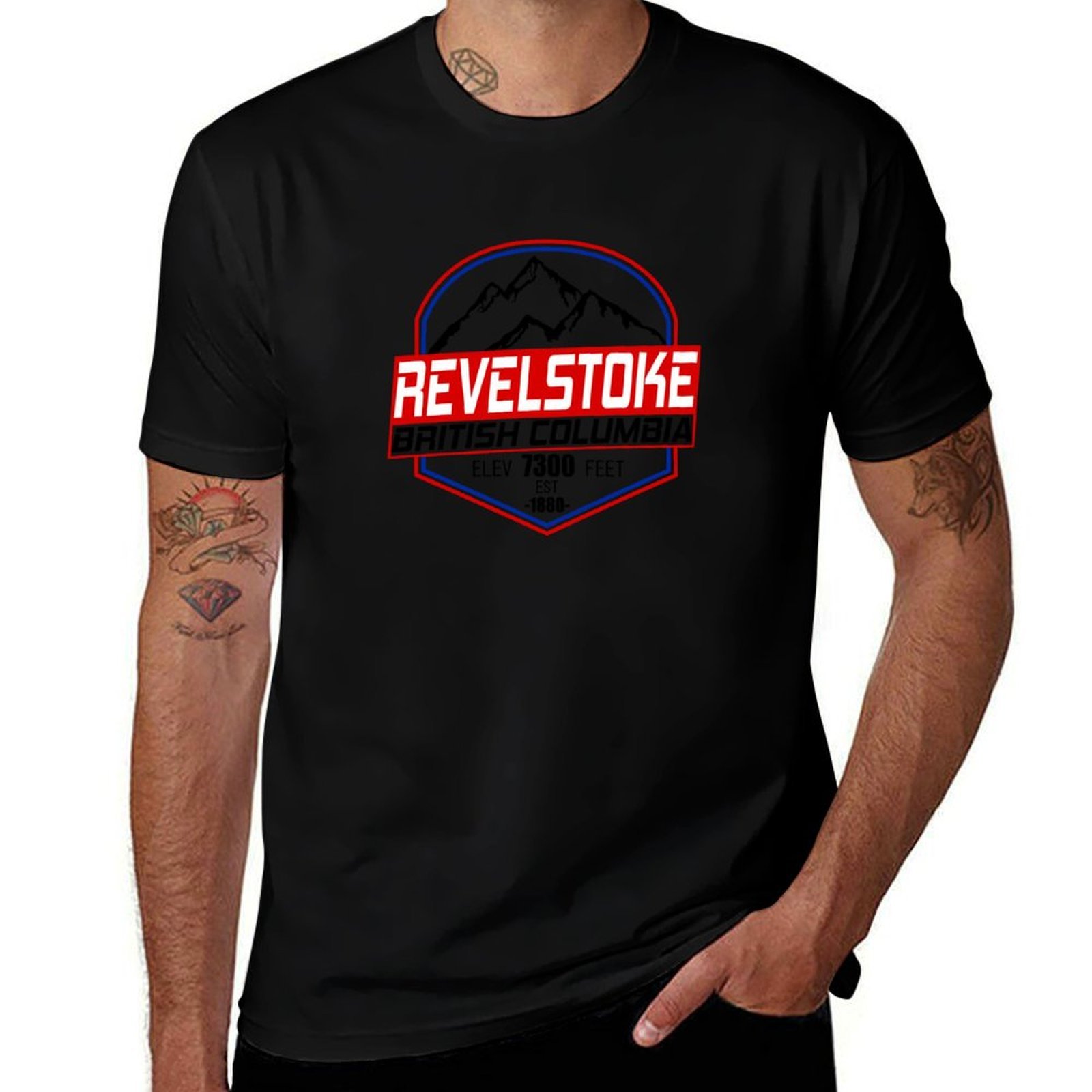 Mountain Biking Revelstoke - スキー レベルストーク B.C カナダ スキーとマウンテンバイクの楽園 Tシャツ