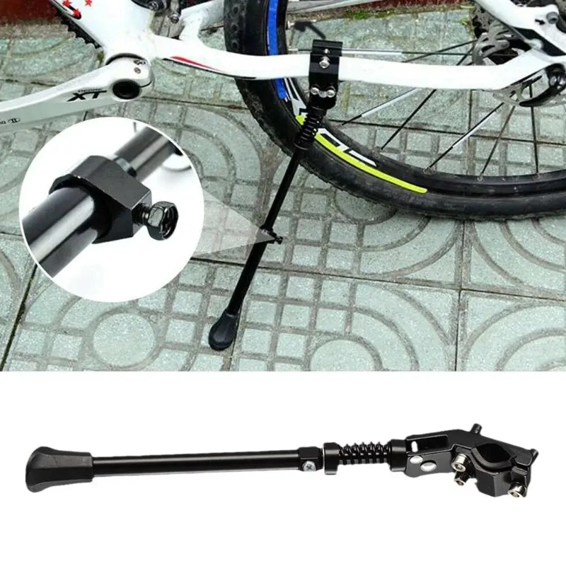 Mountain Biking Essentials - 調整可能な自転車キックスタンド 複数のモード マウンテンバイク サイドリアスタンド 丈夫で信頼性の高い必須サイクリングアクセサリー