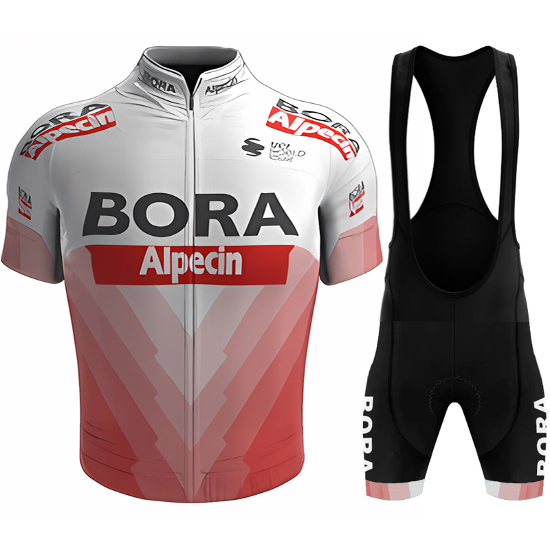 Mountain Biking Uci - チームジャージ UCI BORA ALPECIN メンズサイクリングブラウスコスチュームバイクユニフォームバイクスーツ衣装セットマロットマンサマーマウンテン服