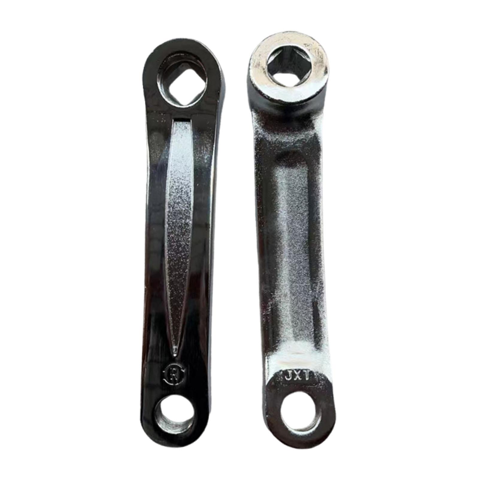 自転車クランクアーム鉄製交換用クランクセット屋内フィットネス - Mountain Biking Essentials のレビューと価格