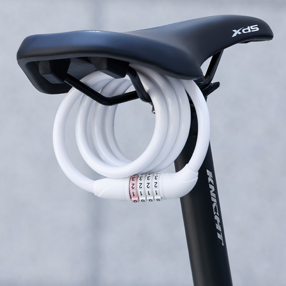 屋外用自転車ロック 4桁のパスワード付き 盗難防止スチールケ - Mountain Biking Essentials のレビューと価格