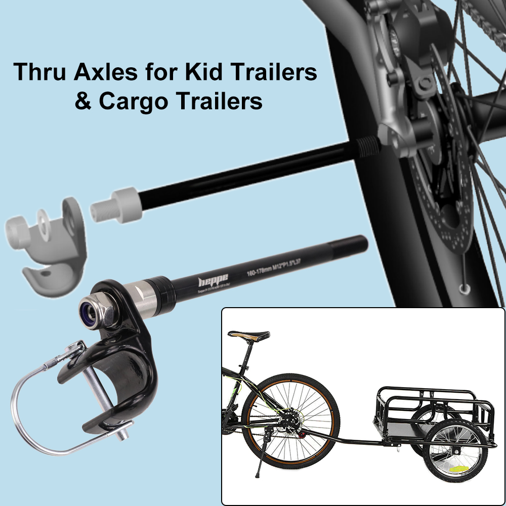HEPPE 自転車トレーラースルーアクスルカーゴトレーラーキ - Mountain Biking For Kids のレビューと価格