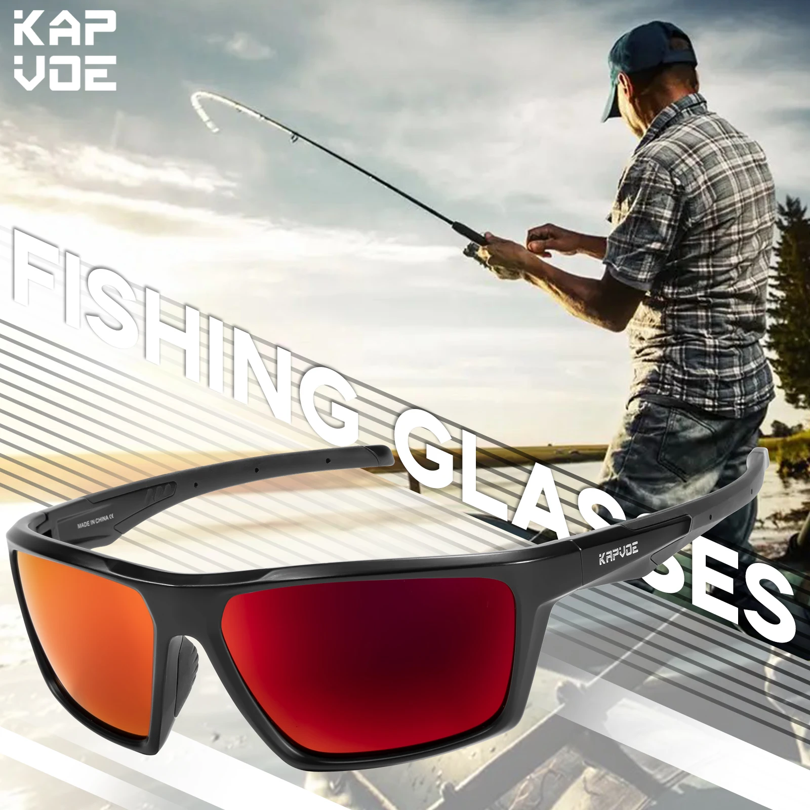 KAPVOE 偏光ハイキングフィッシンググラスビーチ必需品ロ - Mountain Biking Essentials のレビューと価格
