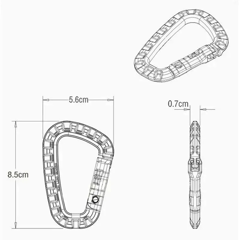2/5/16 個の戦術的なカラビナセットプラスチック鋼クイッ - Chain Quick Link のレビューと価格