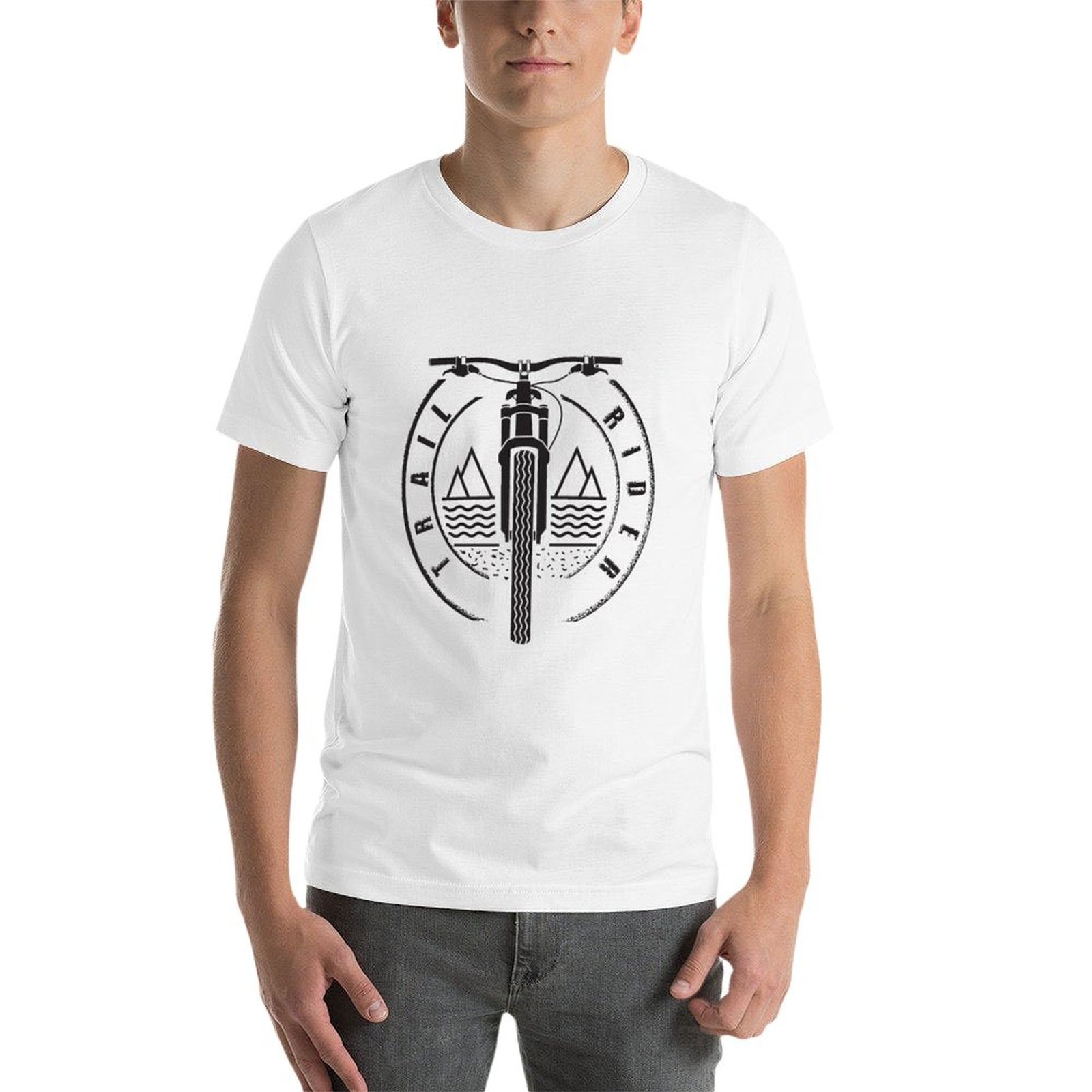 トレイルライダー - ブラック - マウンテンバイク Tシャ - Mountain Biking Essentials のレビューと価格