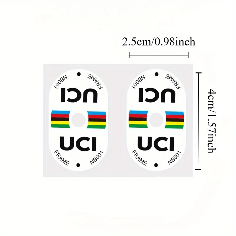 2 個 UCI 認定バイクバルブ防水 PVC ステッカー傷つ - Mountain Biking Uci のレビューと価格